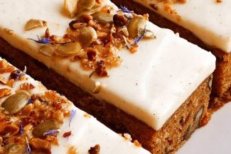 Selection of vegan cakes at Brunos Coffee in Leominster