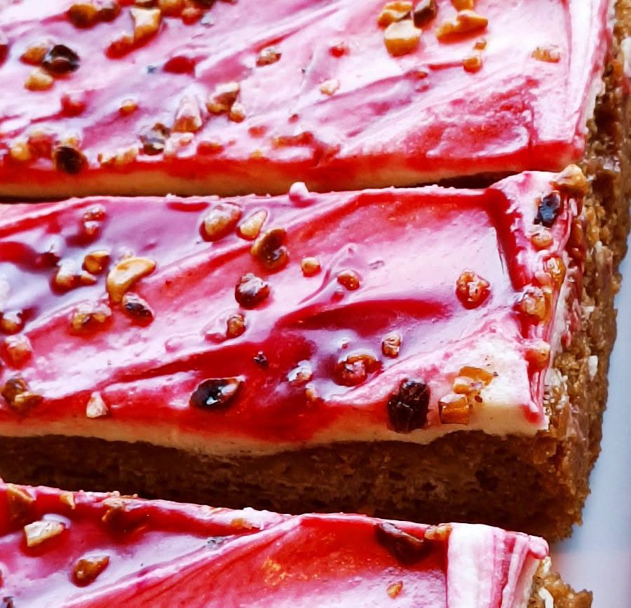 Candied toffee apple cake available at Brunos in Leominster